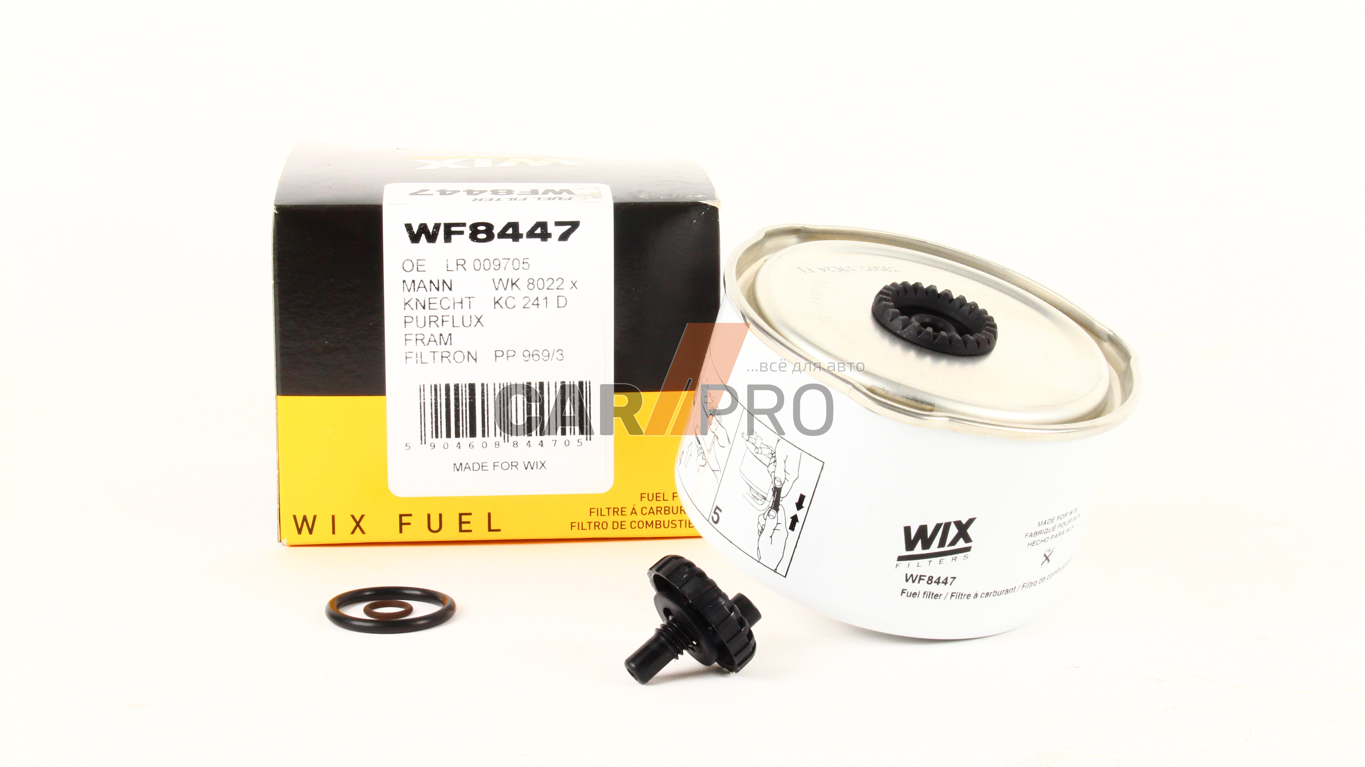 Фильтр топливный, 2.7-3.6TD, LR3 04-09/LR3 09-/Range Rover02- WIX FILTERS