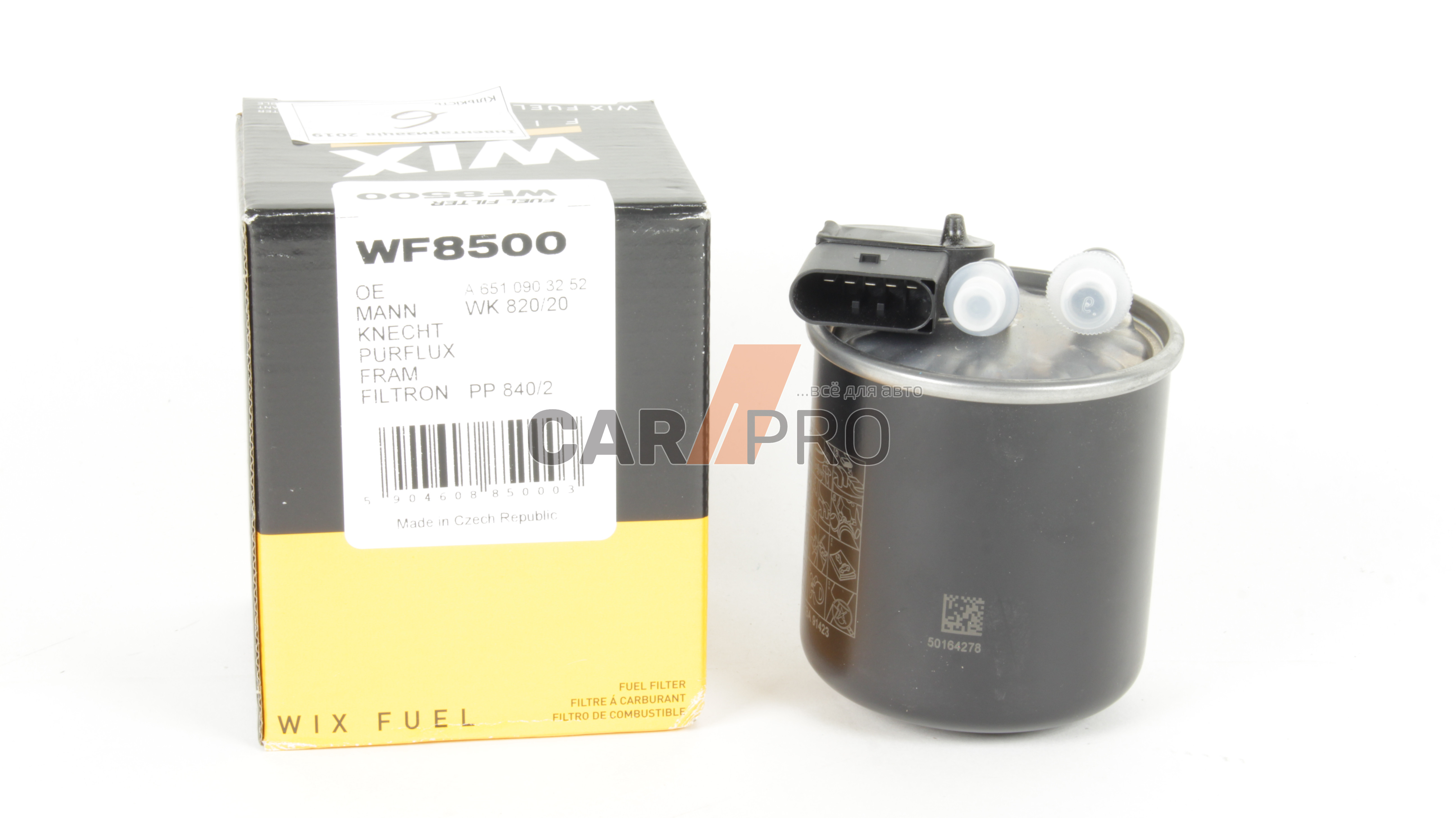 Фильтр топливный, VITO (W447) OM651 2.2CDI 14- (+ датчик воды) WIX FILTERS
